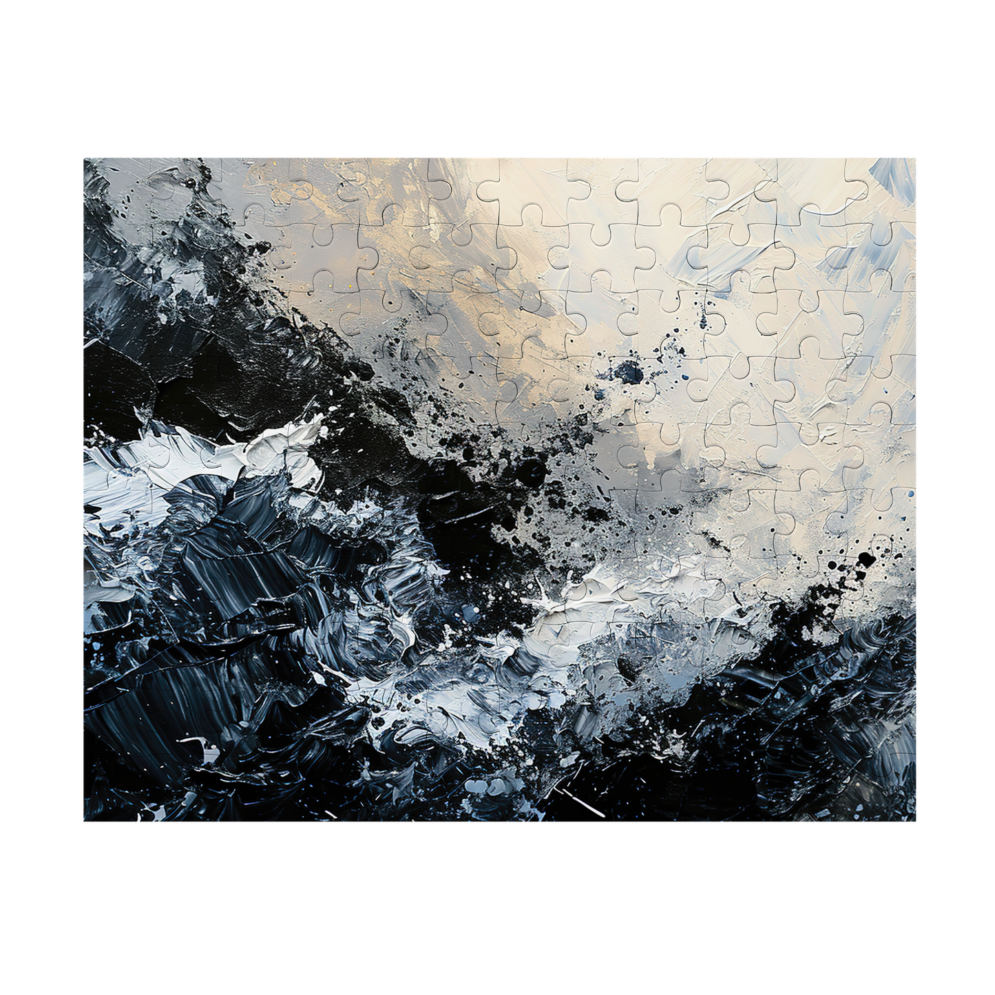 Surge - Premium Jigsaw Puzzle - Dark, Oceanic, Turbulant, Abstract - Multiple Sizes Available