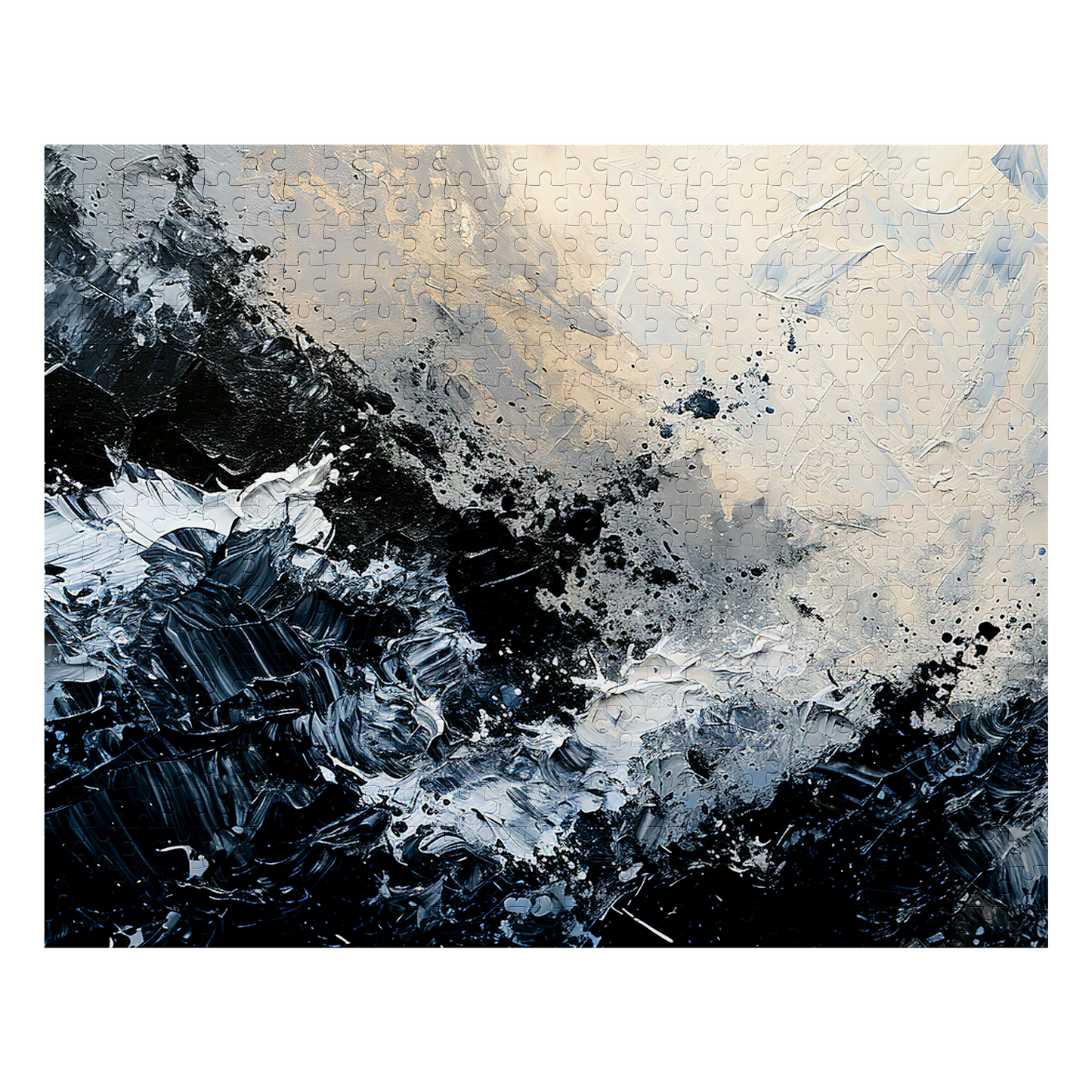 Surge - Premium Jigsaw Puzzle - Dark, Oceanic, Turbulant, Abstract - Multiple Sizes Available