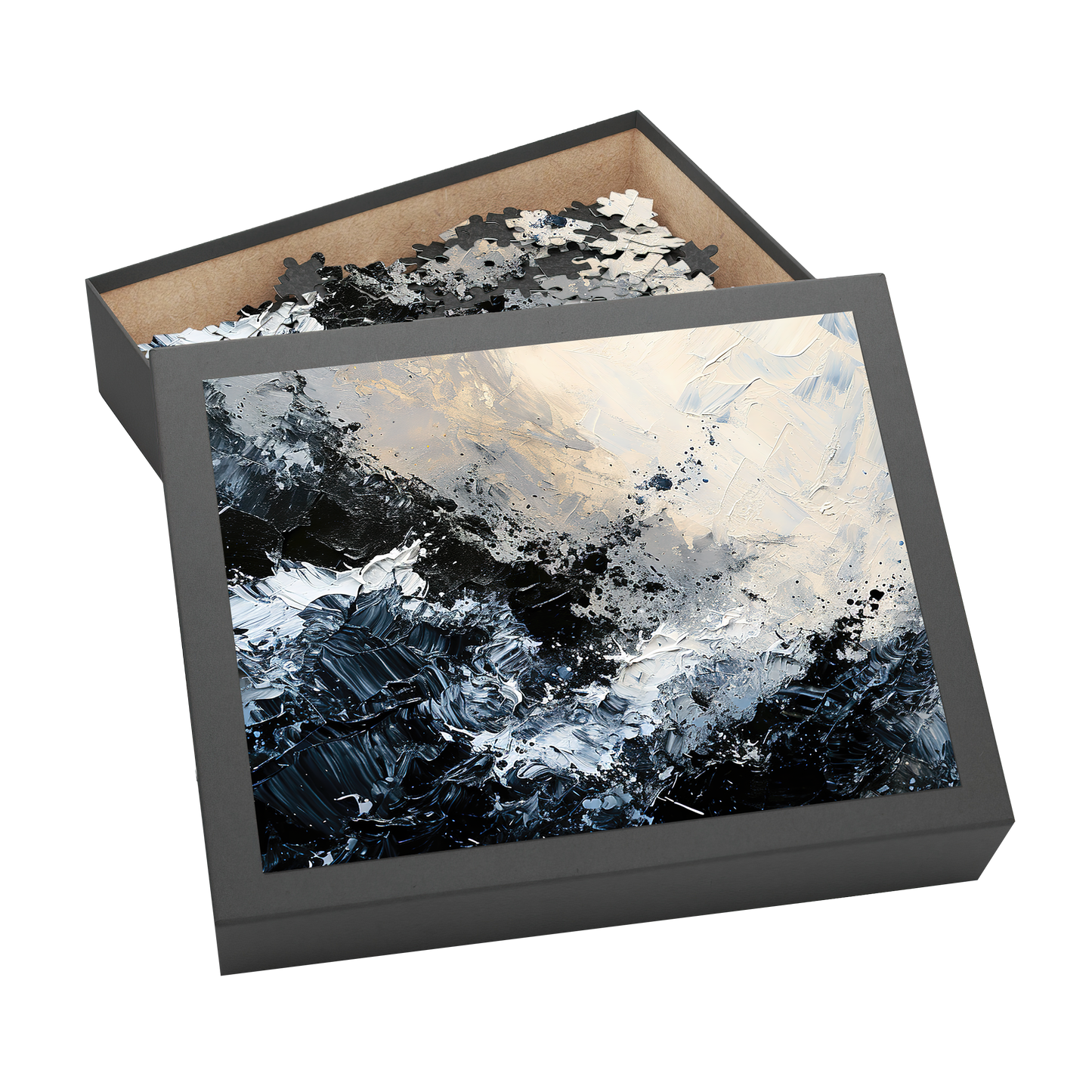 Surge - Premium Jigsaw Puzzle - Dark, Oceanic, Turbulant, Abstract - Multiple Sizes Available