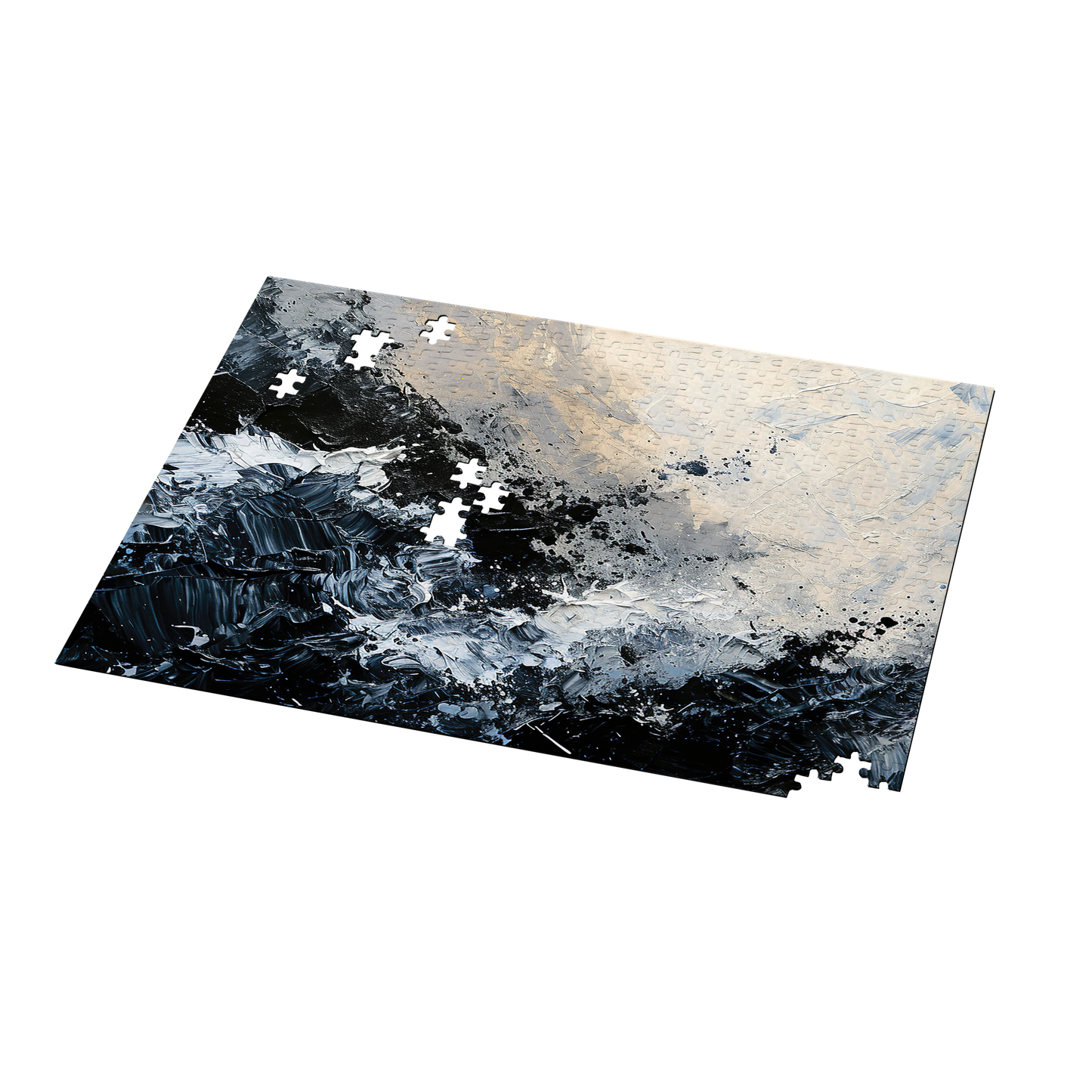 Surge - Premium Jigsaw Puzzle - Dark, Oceanic, Turbulant, Abstract - Multiple Sizes Available