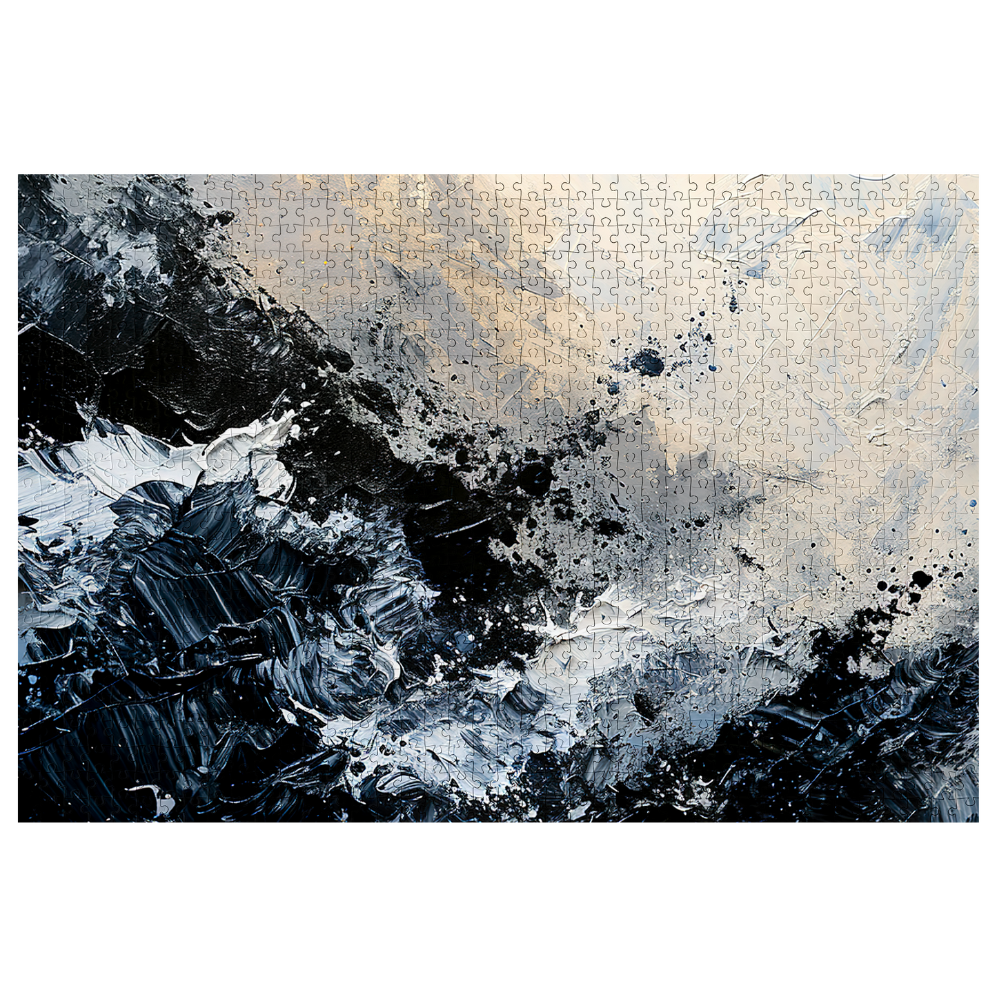 Surge - Premium Jigsaw Puzzle - Dark, Oceanic, Turbulant, Abstract - Multiple Sizes Available