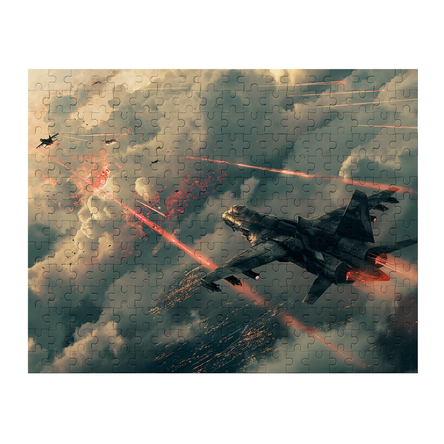 Engagement - Premium Jigsaw Puzzle - Aerial Combat, Action Packed, Modern - Multiple Sizes Available