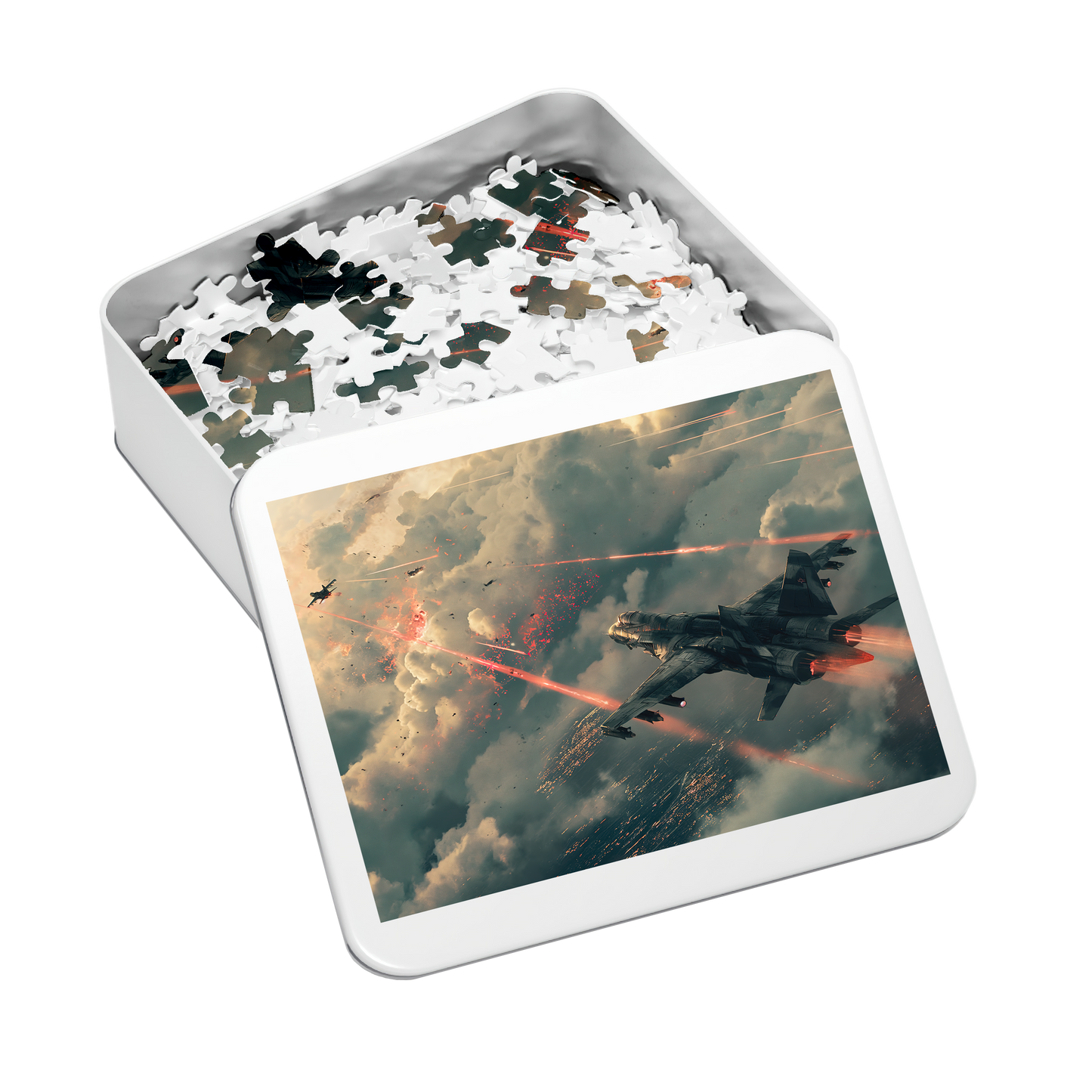 Engagement - Premium Jigsaw Puzzle - Aerial Combat, Action Packed, Modern - Multiple Sizes Available