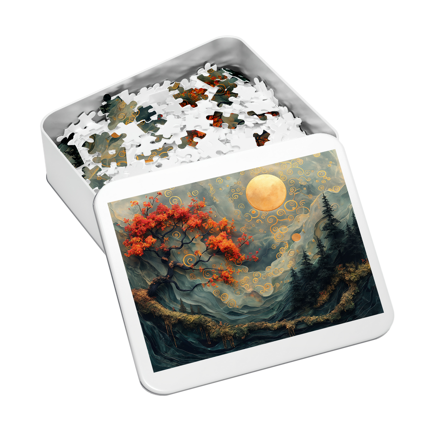 Spiral Sky - Premium Jigsaw Puzzle, Mythical, Fantasy, Landscape - Multiple Sizes Available