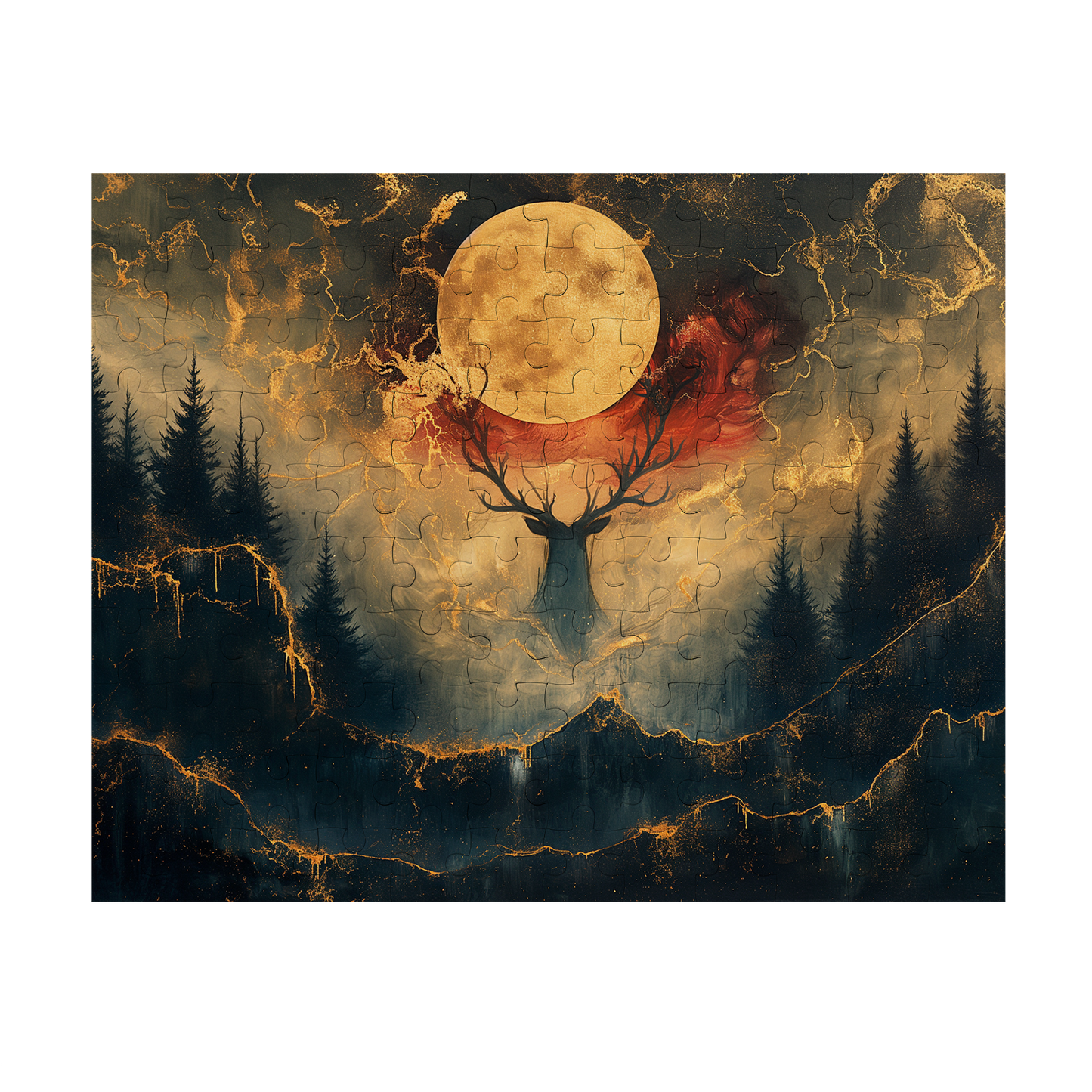 Valley Spirit - Premium Jigsaw Puzzle - Veradnt, Majestic, Lunar, Mystical - Multiple Sizes Available