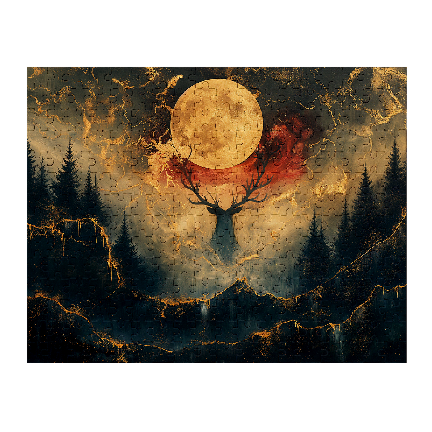 Valley Spirit - Premium Jigsaw Puzzle - Veradnt, Majestic, Lunar, Mystical - Multiple Sizes Available