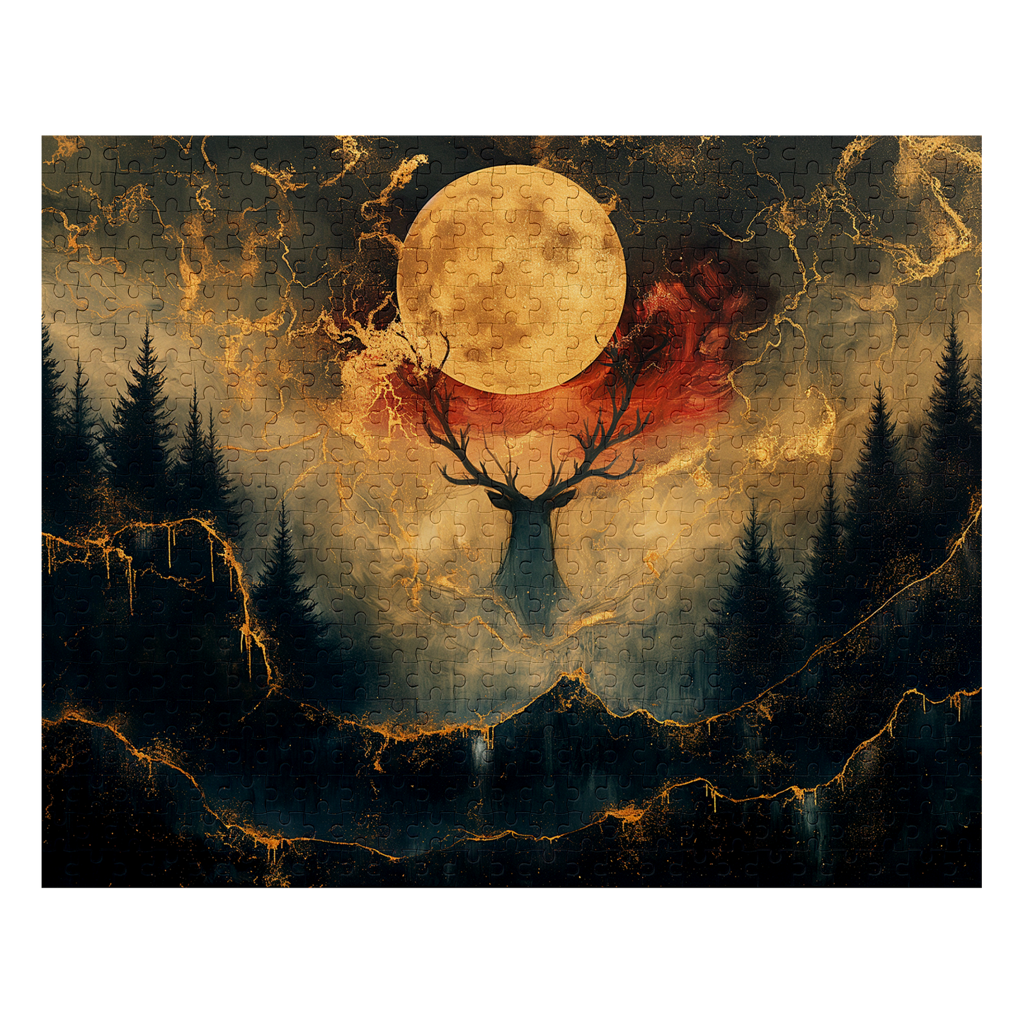 Valley Spirit - Premium Jigsaw Puzzle - Veradnt, Majestic, Lunar, Mystical - Multiple Sizes Available