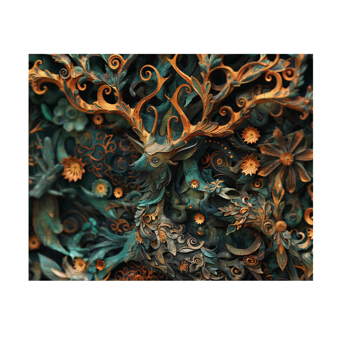 Noble Camouflage 02 - Premium Jigsaw Puzzle, Ornate, Fantasy - Multiple Sizes Available