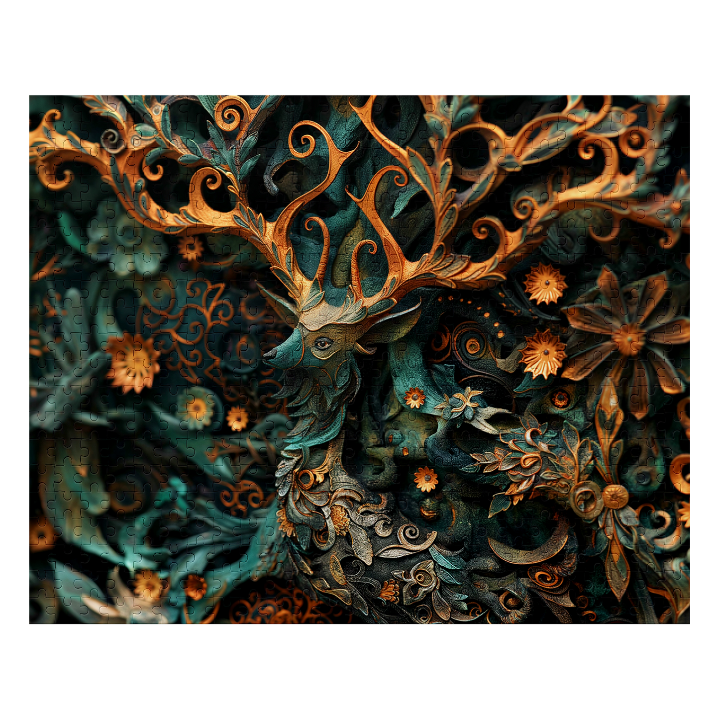 Noble Camouflage 02 - Premium Jigsaw Puzzle, Ornate, Fantasy - Multiple Sizes Available