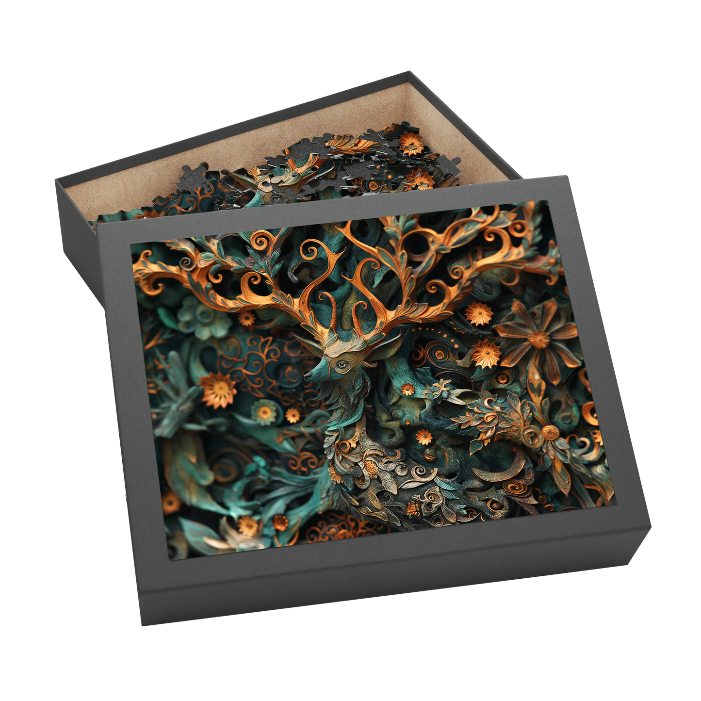 Noble Camouflage 02 - Premium Jigsaw Puzzle, Ornate, Fantasy - Multiple Sizes Available