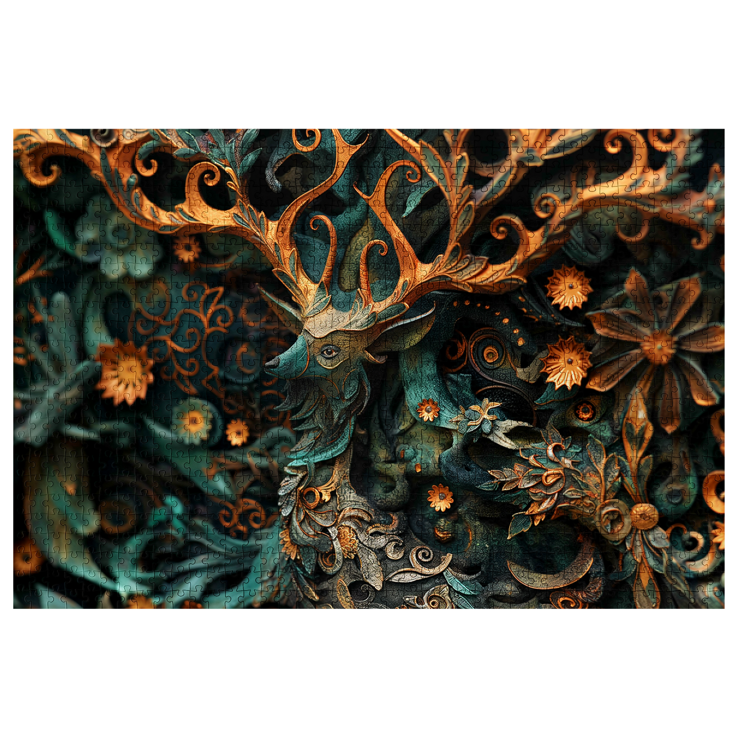 Noble Camouflage 02 - Premium Jigsaw Puzzle, Ornate, Fantasy - Multiple Sizes Available