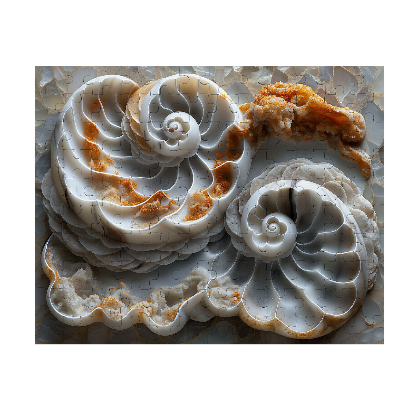 Many Shells - Premium Jigsaw Puzzle, Ornate, Detailed - Multiple Sizes Available