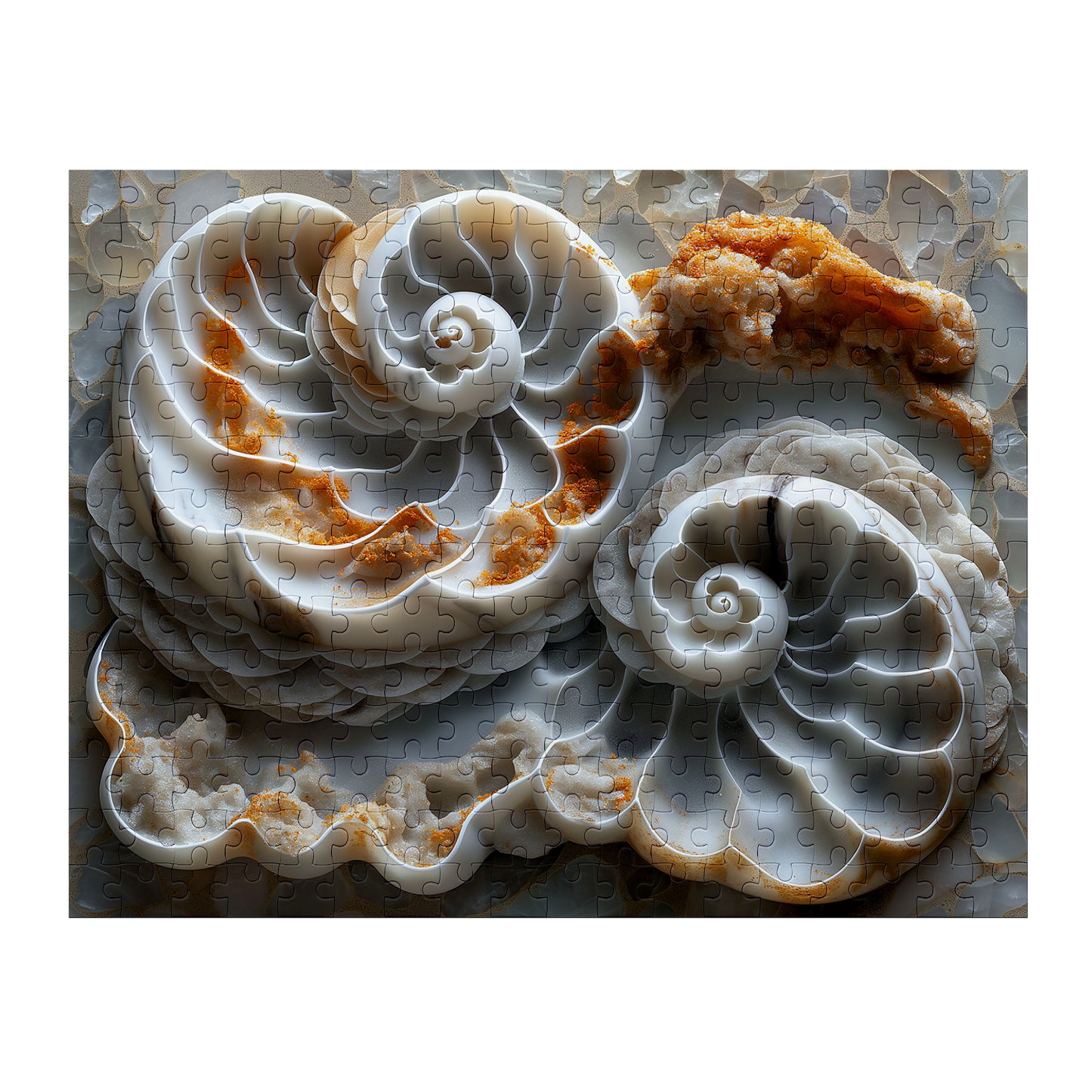 Many Shells - Premium Jigsaw Puzzle, Ornate, Detailed - Multiple Sizes Available