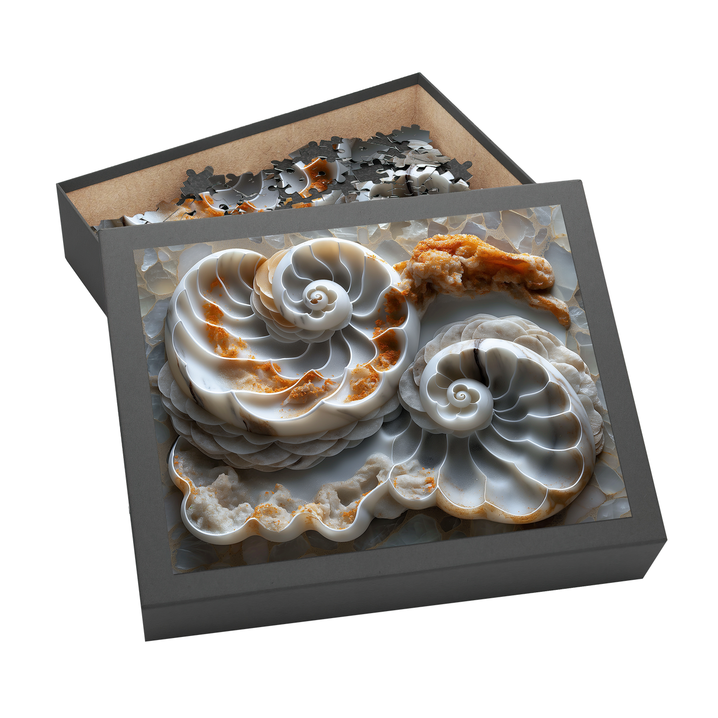 Many Shells - Premium Jigsaw Puzzle, Ornate, Detailed - Multiple Sizes Available