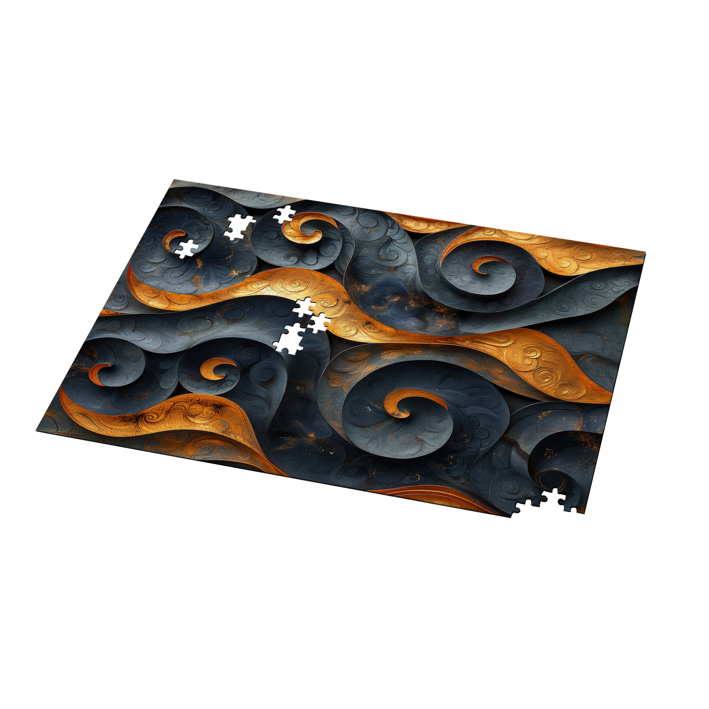 Golden Obsidian - Premium Jigsaw Puzzle, Ornate, Detailed - Multiple Sizes Available