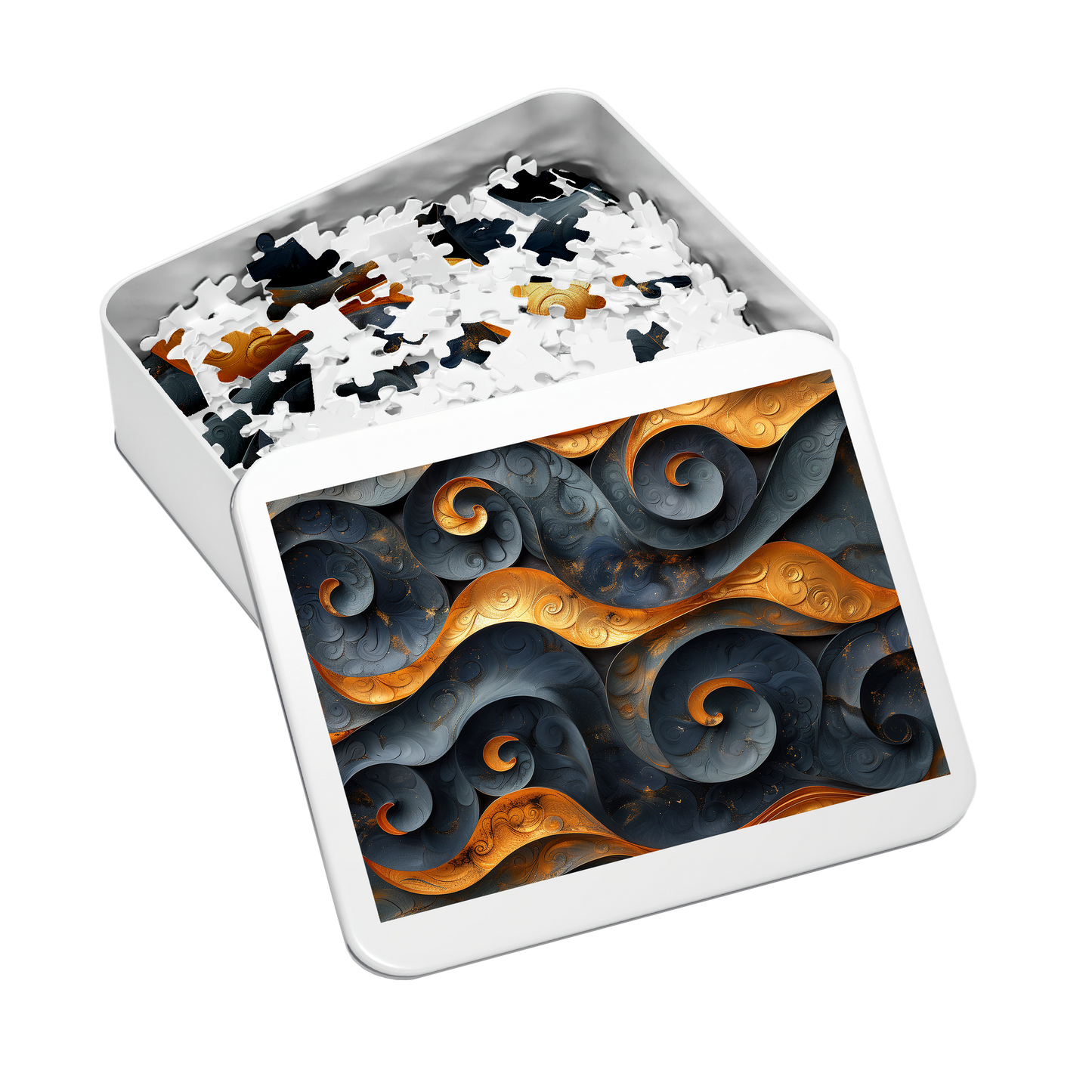 Golden Obsidian - Premium Jigsaw Puzzle, Ornate, Detailed - Multiple Sizes Available
