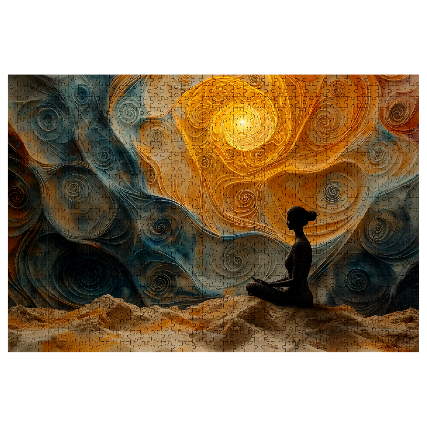 Spiral Eddies - Premium Jigsaw Puzzle, Ornate, Detailed - Multiple Sizes Available