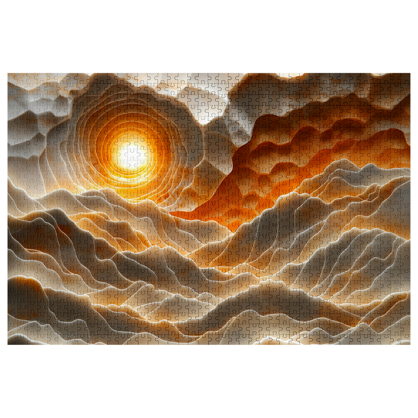 Seaside Sunrise - Premium Jigsaw Puzzle, Ornate, Detailed - Multiple Sizes Available