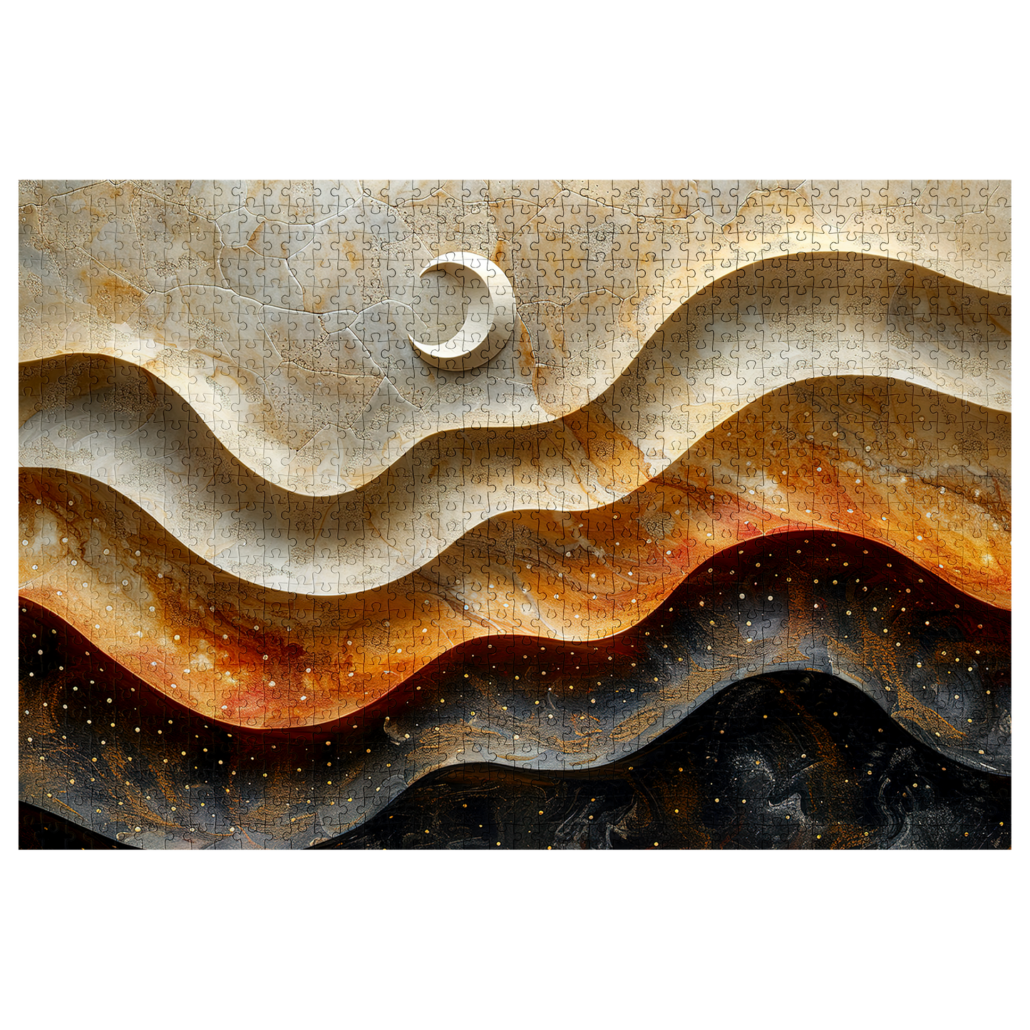 Lunar Tides - Premium Jigsaw Puzzle, Ornate, Detailed - Multiple Sizes Available