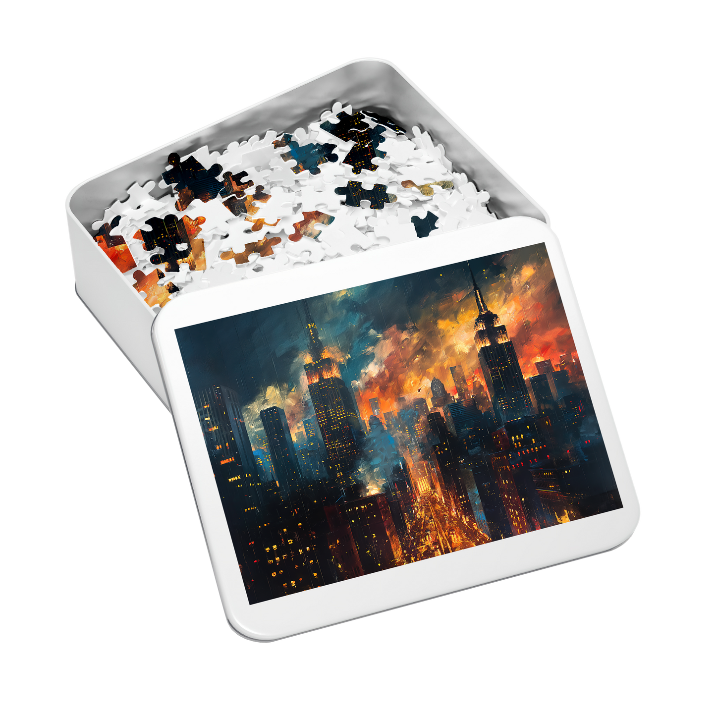 Rush Hour - Premium Jigsaw Puzzle - Dynamic, Urban, Traffic, Cityscape - Multiple Sizes Available
