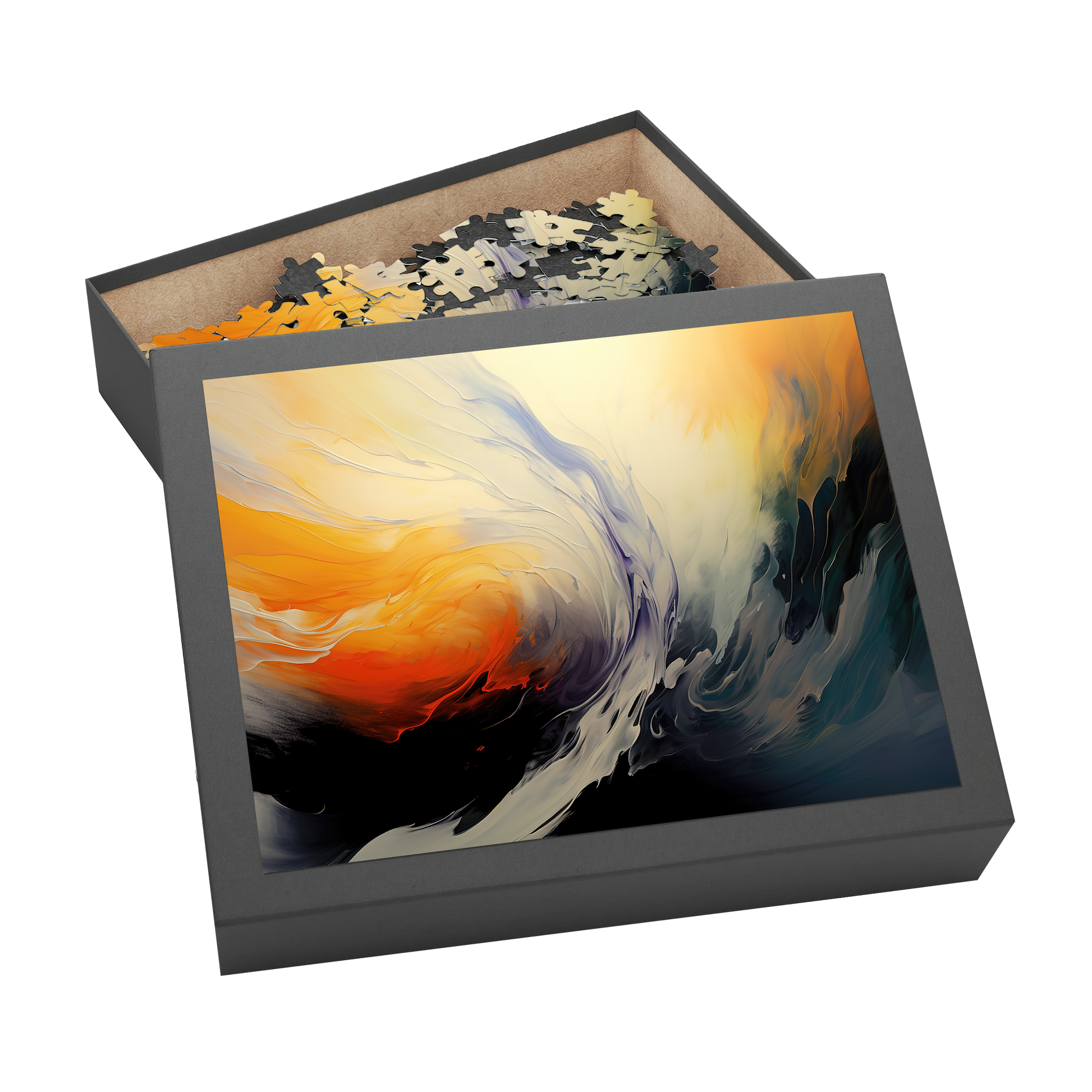 Splashout - Premium Jigsaw Puzzle, Vibrant, Abstract, Modern - Multiple Sizes Available