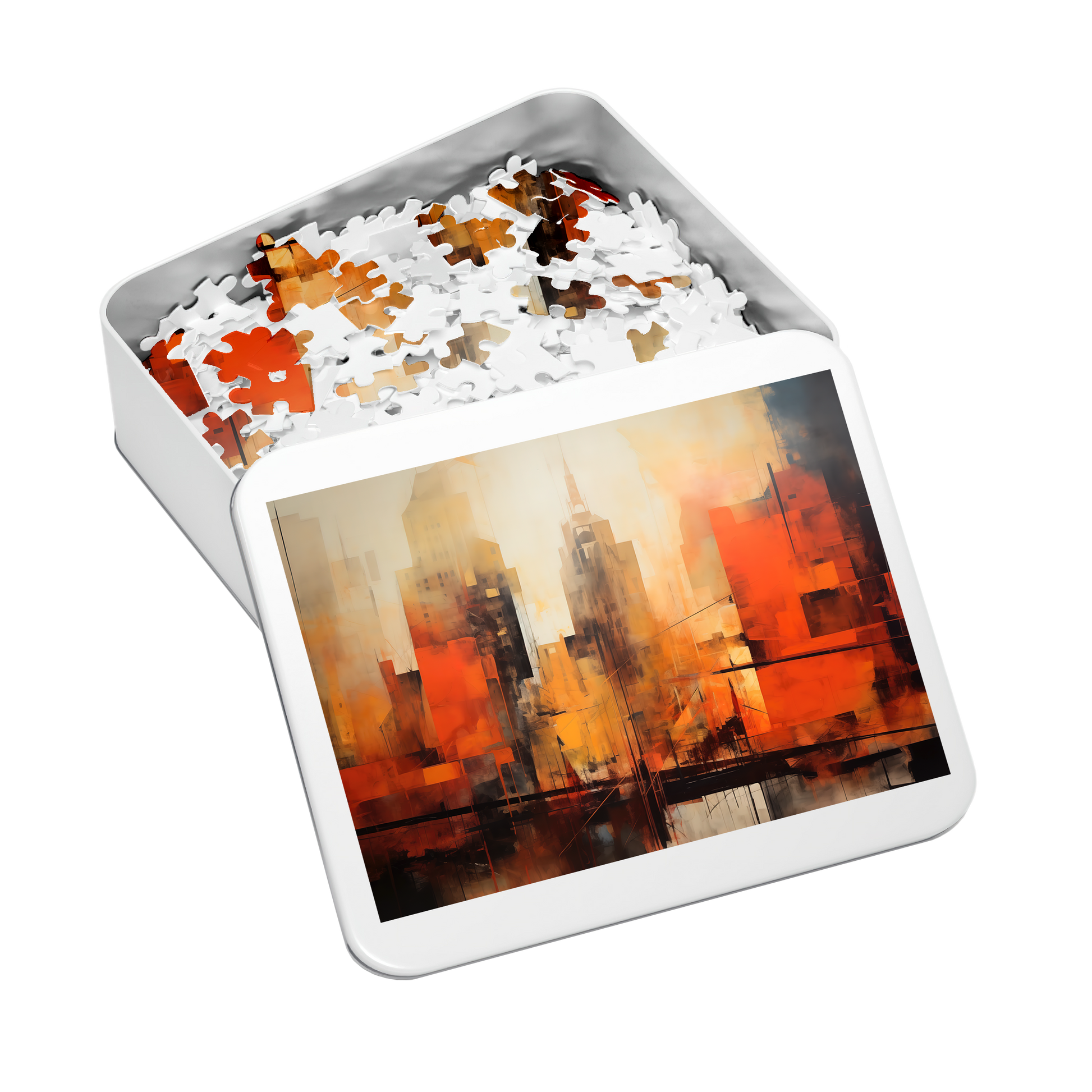 Metropolitan - Premium Jigsaw Puzzle - Vibrant, Cityscape, Abstract - Multiple Sizes Available