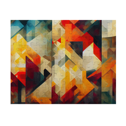 New Geometry - Premium Jigsaw Puzzle - Vibrant, Angular, Colorful - Multiple Sizes Available