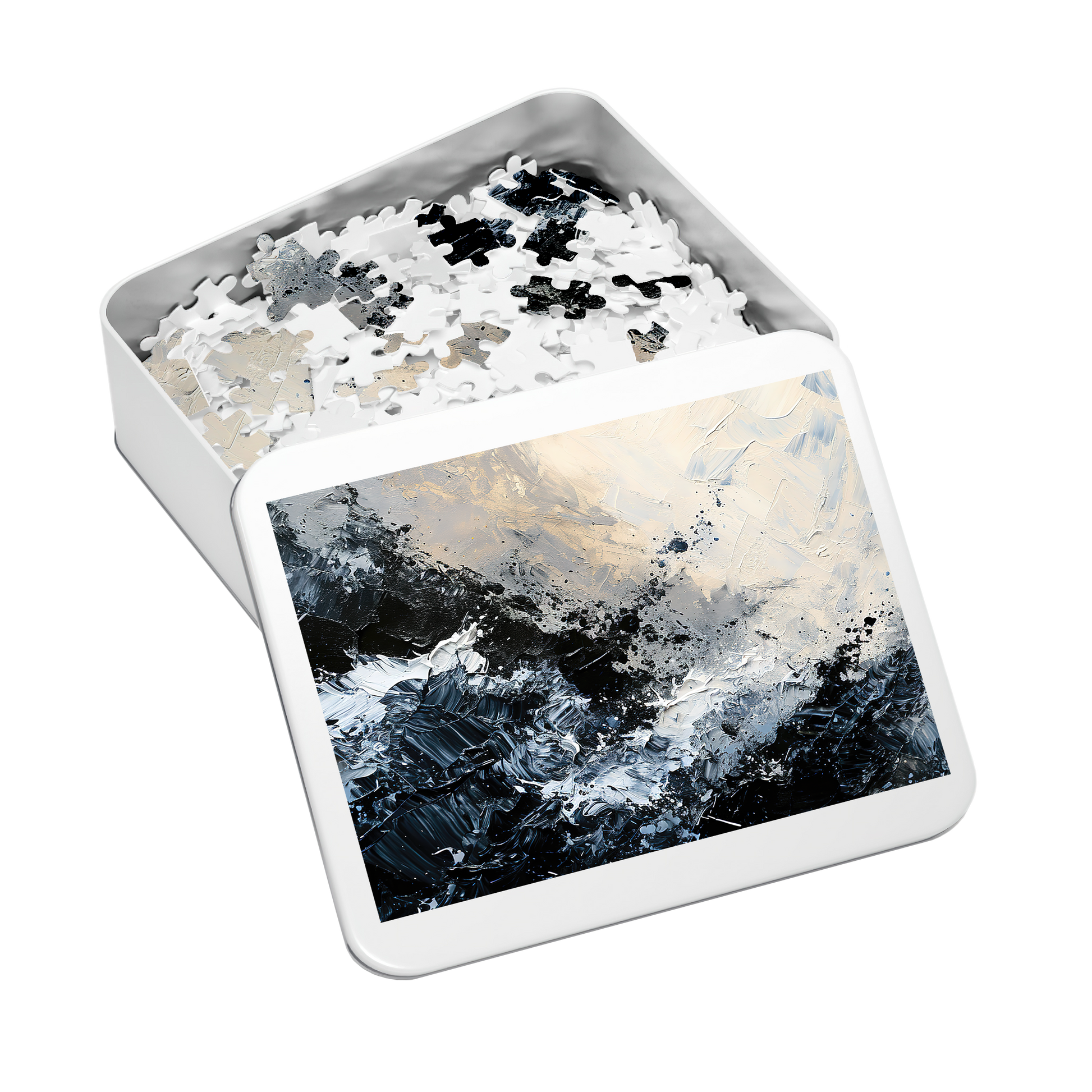 Surge - Premium Jigsaw Puzzle - Dark, Oceanic, Turbulant, Abstract - Multiple Sizes Available