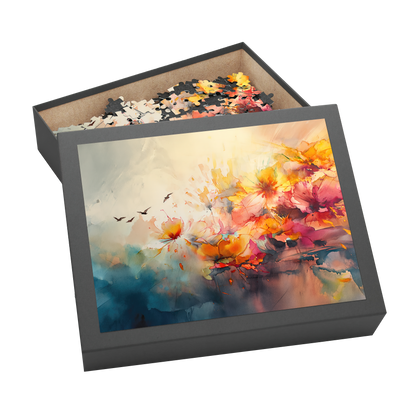 Spring Morning - Premium Jigsaw Puzzle - Colorful, Floral, Vibrant - Multiple Sizes Available