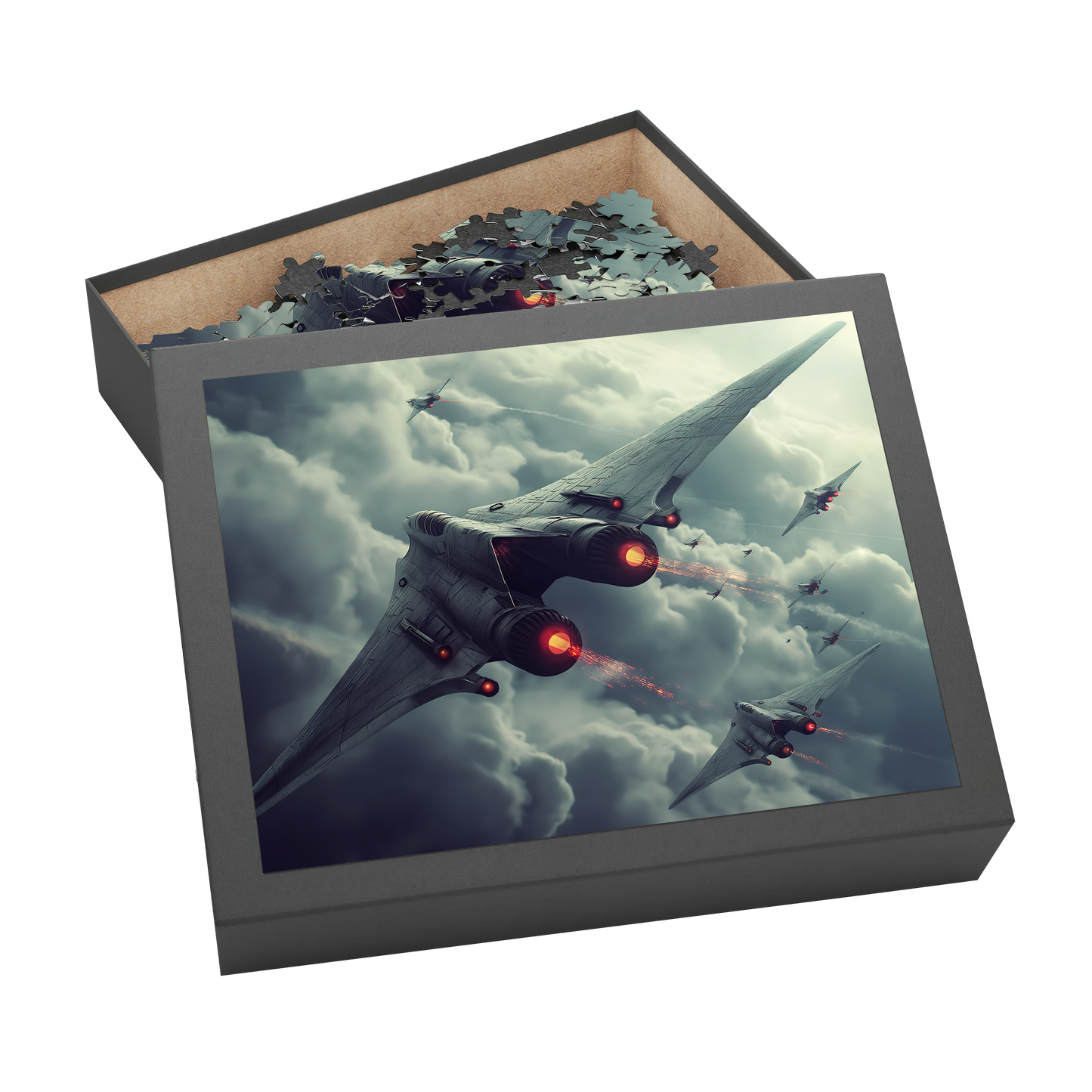 Incoming - Premium Jigsaw Puzzle - Aerial Combat, Action Packed, Futuristic - Multiple Sizes Available