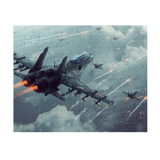 Squadron - Premium Jigsaw Puzzle - Aerial Combat, Action Packed, Modern - Multiple Sizes Available
