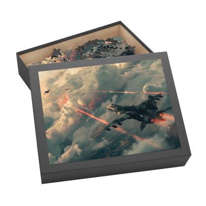 Engagement - Premium Jigsaw Puzzle - Aerial Combat, Action Packed, Modern - Multiple Sizes Available