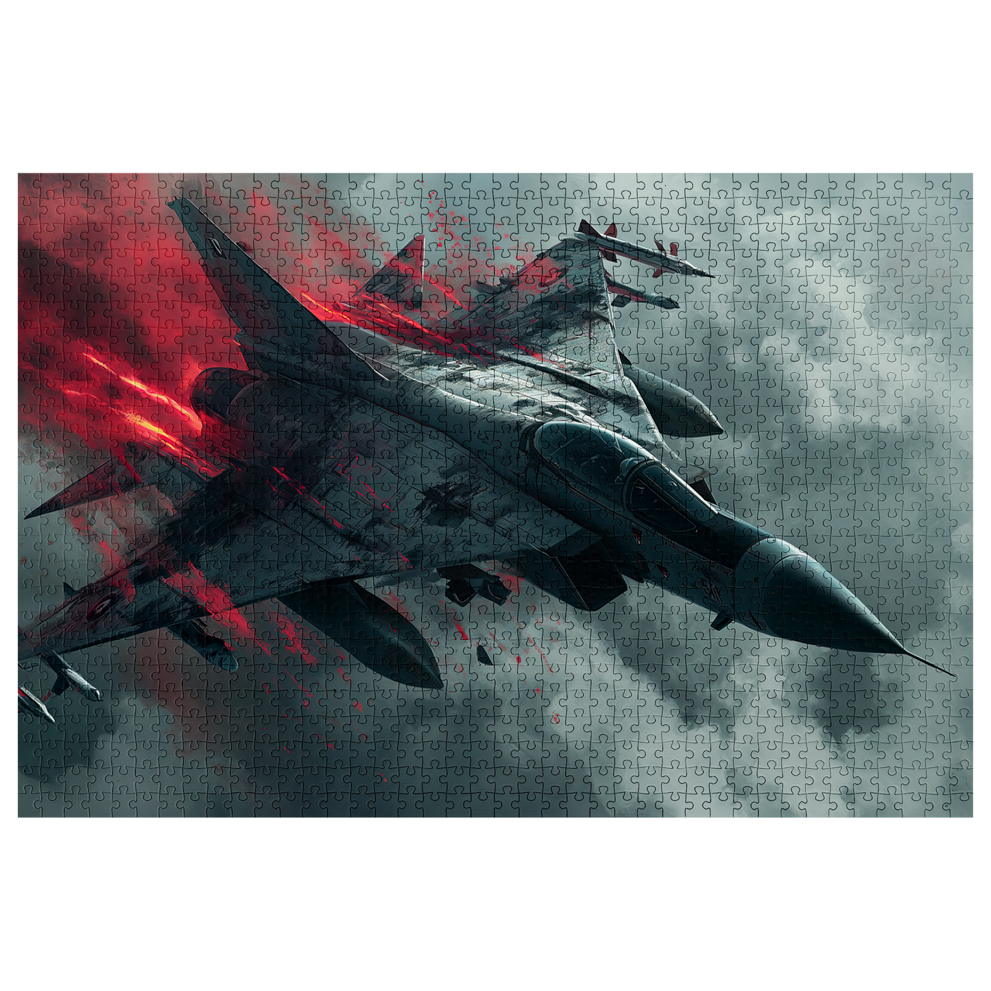 Aftermath - Premium Jigsaw Puzzle - Aerial Combat, Action Packed, Modern - Multiple Sizes Available