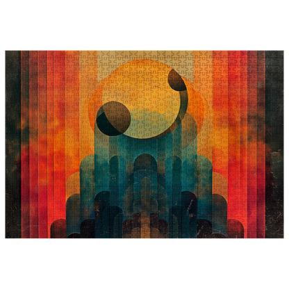 Ecliptic - Premium Jigsaw Puzzle, Vibrant, Sci-fi - Multiple Sizes Available