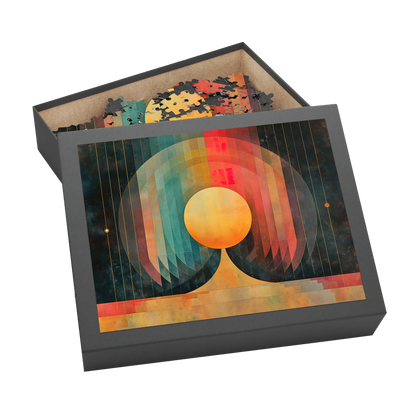 Solaura - Premium Jigsaw Puzzle, Abstract, Vibrant, Sci-fi - Multiple Sizes Available