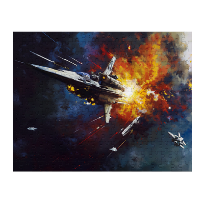 Thruster Burn - Premium Jigsaw Puzzle, Vibrant, Sci-Fi - Multiple Sizes Available