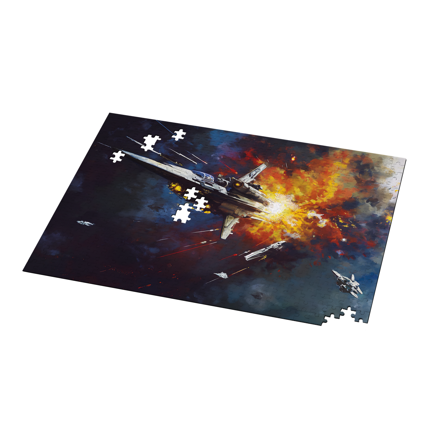 Thruster Burn - Premium Jigsaw Puzzle, Vibrant, Sci-Fi - Multiple Sizes Available