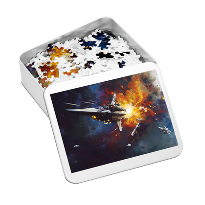 Thruster Burn - Premium Jigsaw Puzzle, Vibrant, Sci-Fi - Multiple Sizes Available