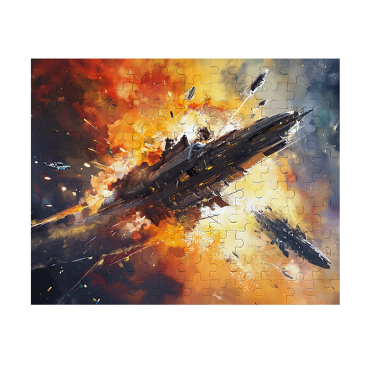 Critical Systems Damage - Premium Jigsaw Puzzle, Vibrant, Sci-Fi - Multiple Sizes Available