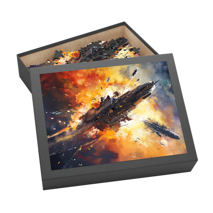 Critical Systems Damage - Premium Jigsaw Puzzle, Vibrant, Sci-Fi - Multiple Sizes Available