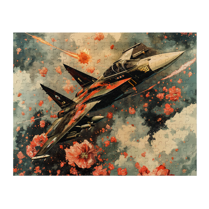 Mach Blossom - Premium Jigsaw Puzzle - Vibrant, Aerial, Floral, Dynamic - Multiple Sizes Available