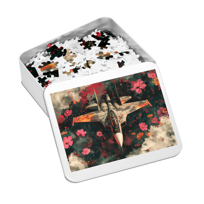 Oncoming - Premium Jigsaw Puzzle - Vibrant, Aerial, Floral, Flame - Multiple Sizes Available