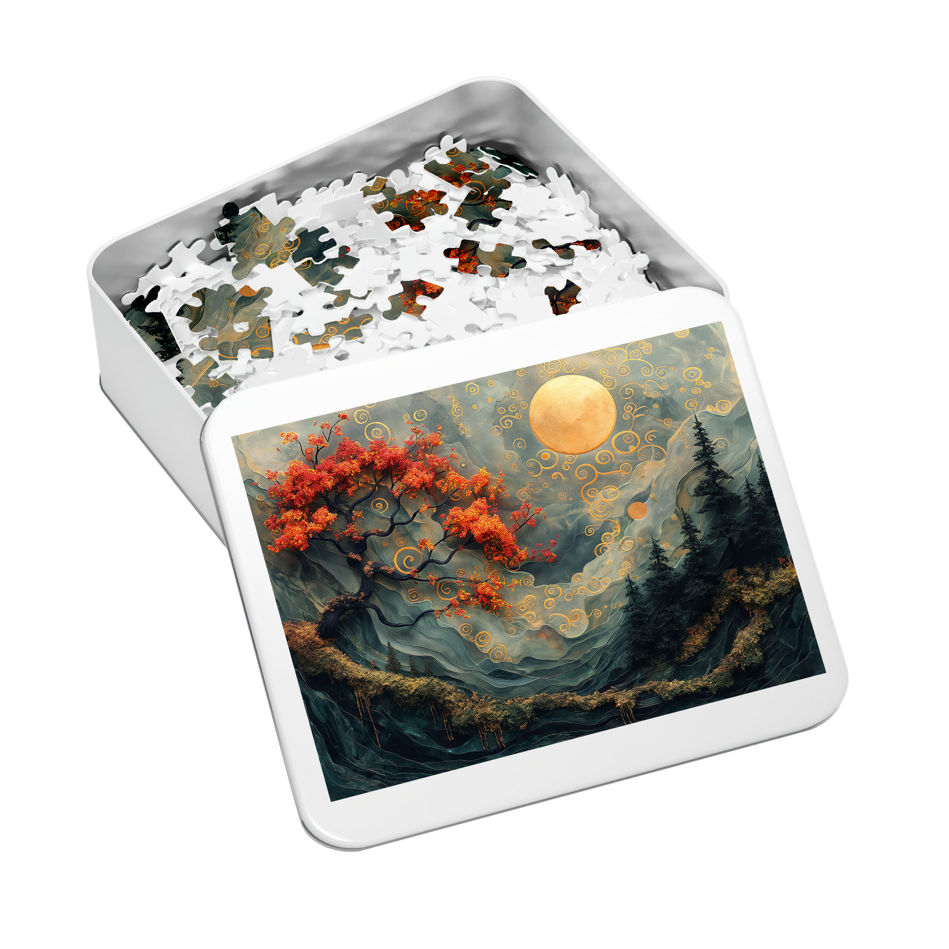 Spiral Sky - Premium Jigsaw Puzzle, Mythical, Fantasy, Landscape - Multiple Sizes Available