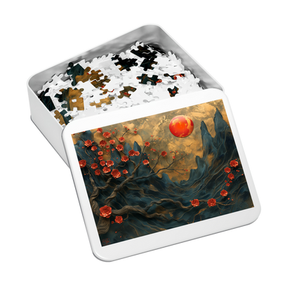 Layer Blossom Canyon - Premium Jigsaw Puzzle, Mythical, Fantasy, Landscape - Multiple Sizes Available