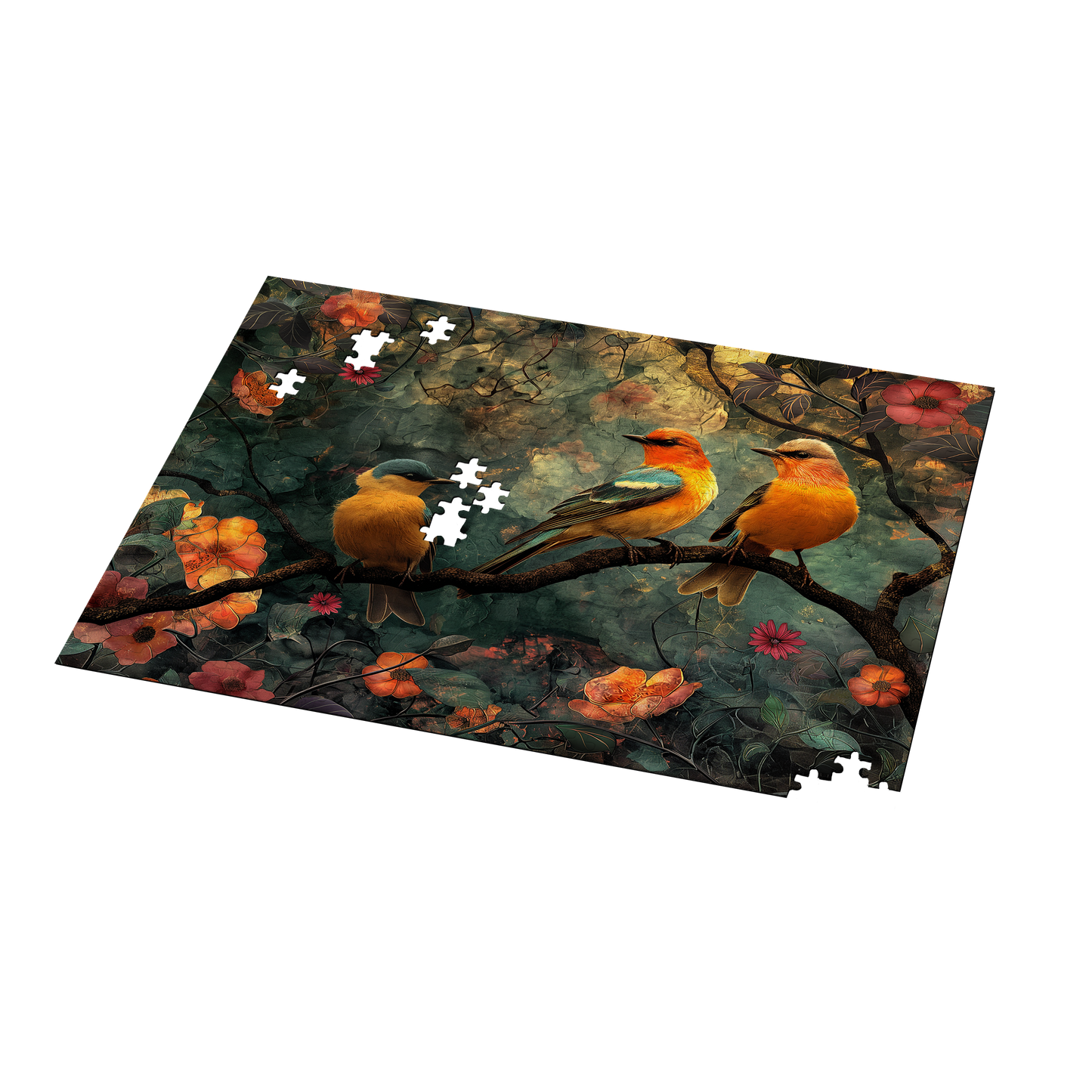 Blossom and Birdsong - Premium Jigsaw Puzzle - Avian, Beautiful, Gentle - Multiple Sizes Available