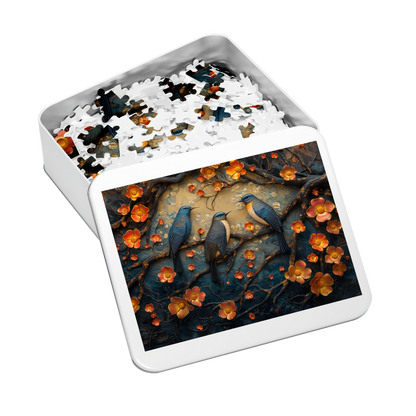 Bluebacks - Premium Jigsaw Puzzle - Avian, Beautiful, Gentle - Multiple Sizes Available