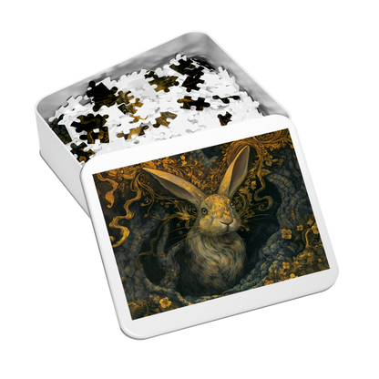 Burrow Peeking - Premium Jigsaw Puzzle - Ornate, Elegant, Baroque - Multiple Sizes Available