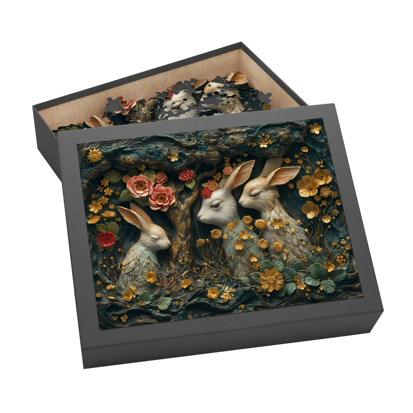 Offspring - Premium Jigsaw Puzzle - Ornate, Elegant, Diorama, Parents - Multiple Sizes Available