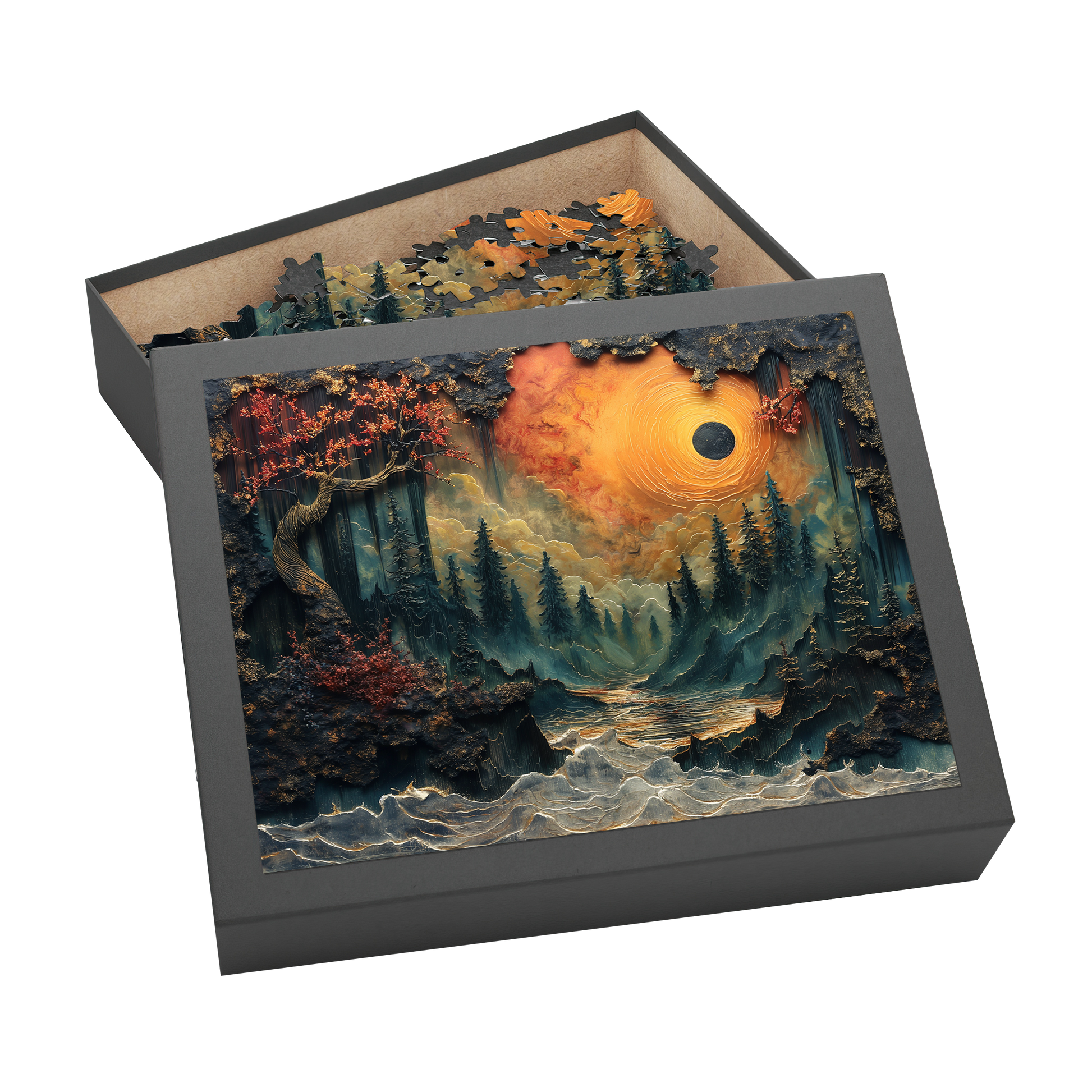 River Run - Premium Jigsaw Puzzle - Ornate, Fantasy, Dark Sun - Multiple Sizes Available