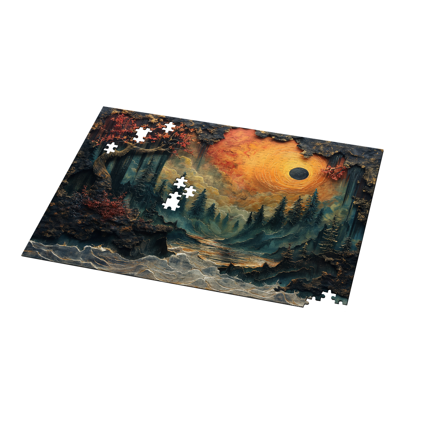 River Run - Premium Jigsaw Puzzle - Ornate, Fantasy, Dark Sun - Multiple Sizes Available